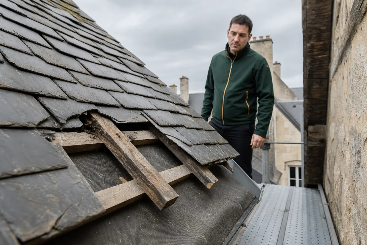 Expert en bâtiment à Paris pour inspecter une toiture