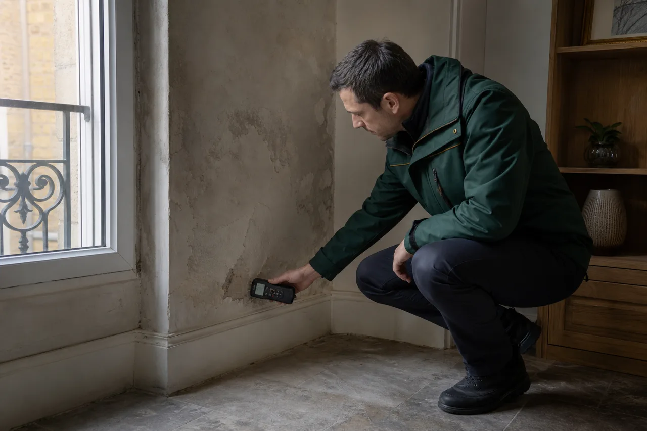 Expert en bâtiment et humidimètre