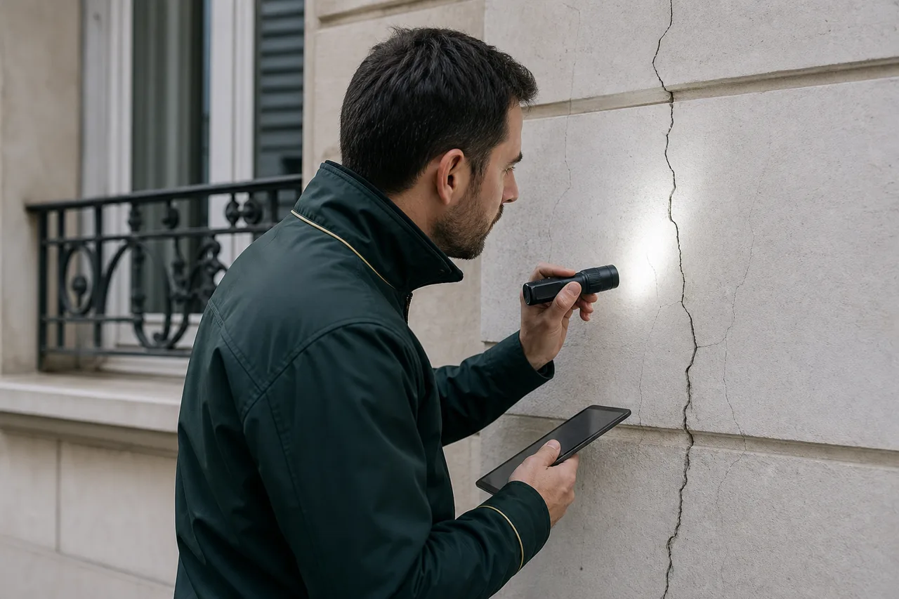Expert en bâtiment à Bergerac et fissures avant achat