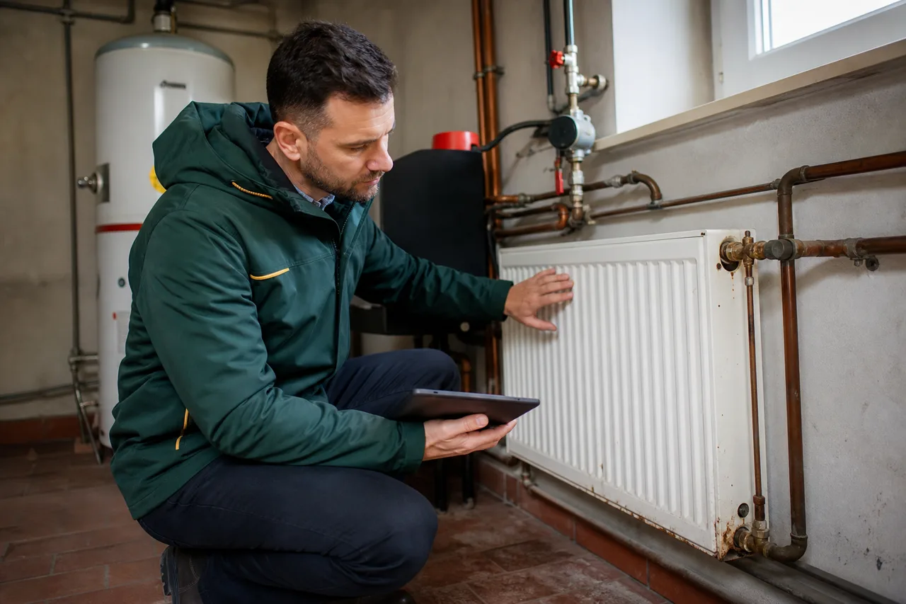 Radiateurs : corrosion, fuites, équilibrage apparent